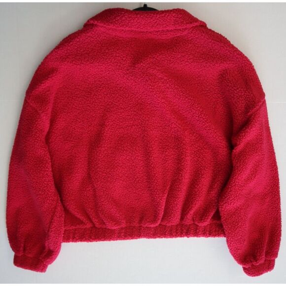 Old Navy 723210-06 Women's Sz M Berry Fine/Pink Oversized Sherpa Full Zip Jacket - Picture 8 of 8